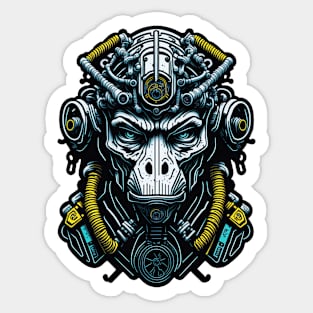 Techno Apes Sticker